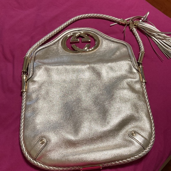 Gucci Britt bag- gold size large - Picture 15 of 17